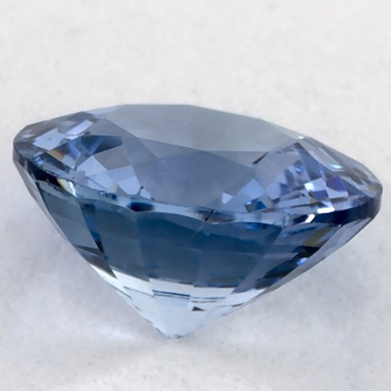 0.89 Carat Round Natural Blue Sapphire
