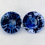 1.76 Carat Round Natural Blue Sapphire