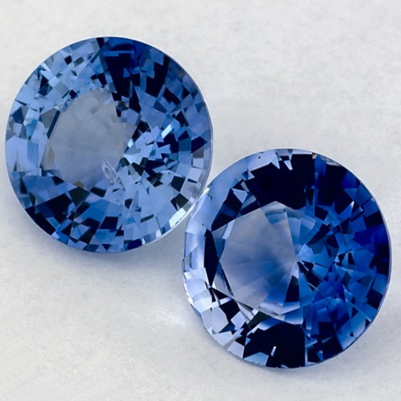 1.76 Carat Round Natural Blue Sapphire