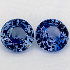 1.77 Carat Round Natural Blue Sapphire
