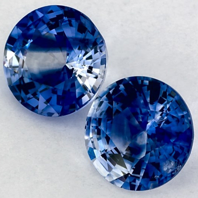 1.84 Carat Round Natural Blue Sapphire