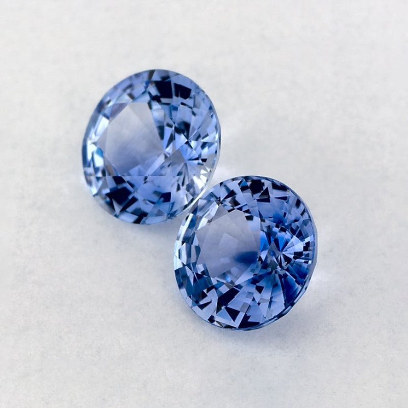 1.87 Total Carat Weight Round Natural Blue Sapphire