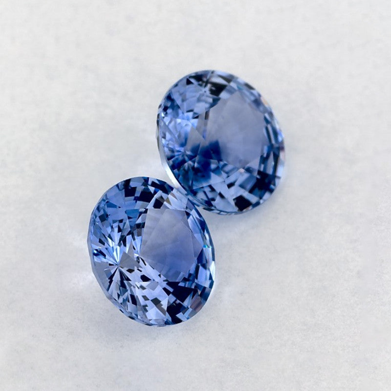 1.87 Total Carat Weight Round Natural Blue Sapphire