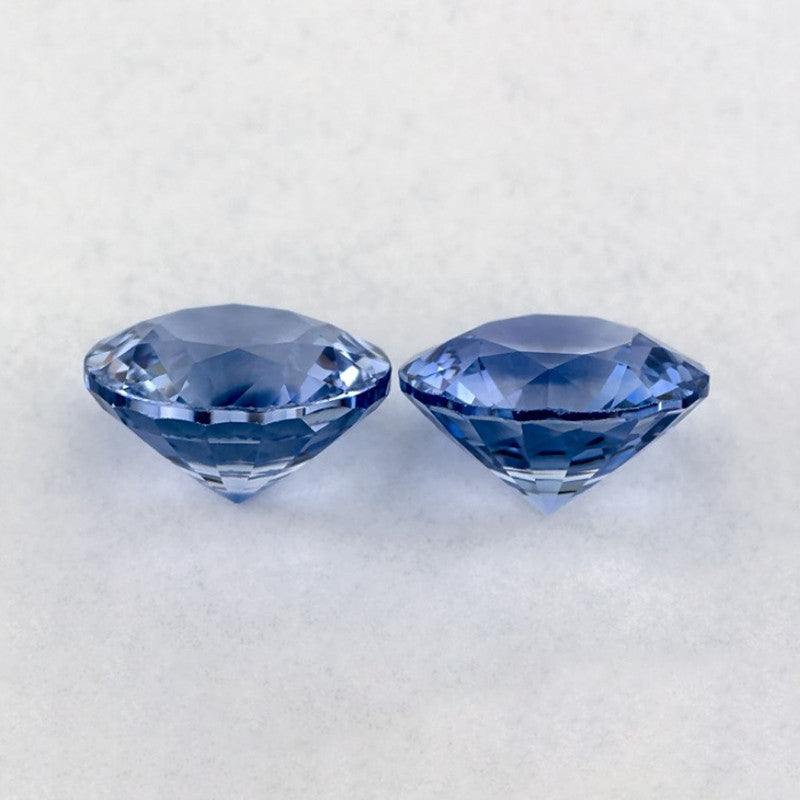1.87 Total Carat Weight Round Natural Blue Sapphire