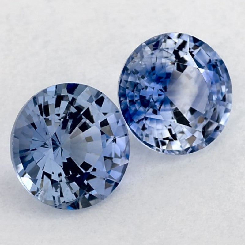 1.89 Total Carat Weight Round Natural Blue Sapphire