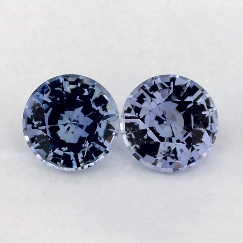 1.95 Total Carat Weight Round Natural Blue Sapphire