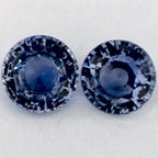 1.99 Total Carat Weight Round Natural Blue Sapphire
