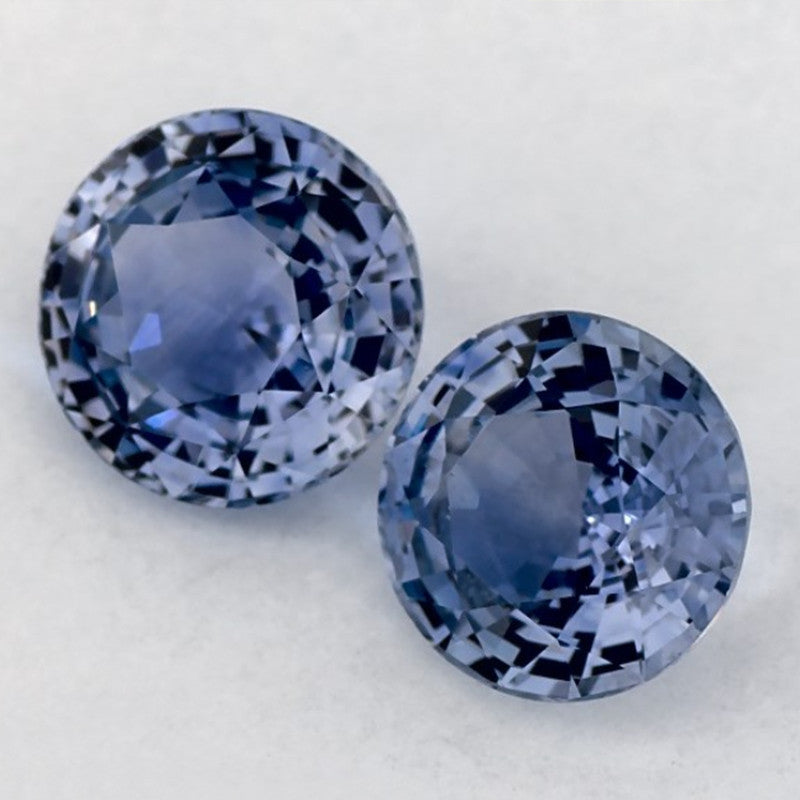 1.99 Total Carat Weight Round Natural Blue Sapphire
