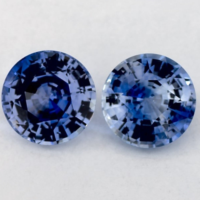 2.01 Carat Round Natural Blue Sapphire
