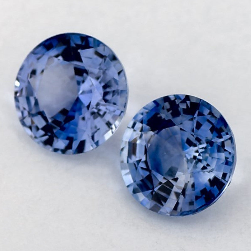 2.01 Carat Round Natural Blue Sapphire
