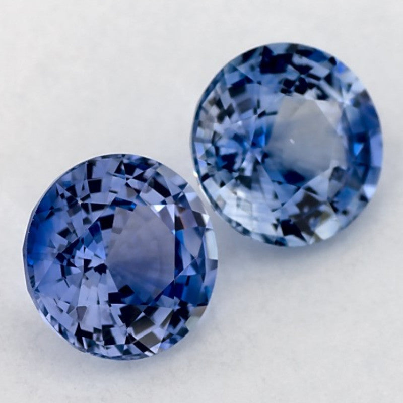 2.01 Carat Round Natural Blue Sapphire