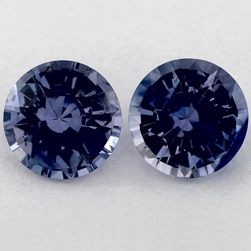 2.01 Total Carat Weight Round Natural Blue Sapphire