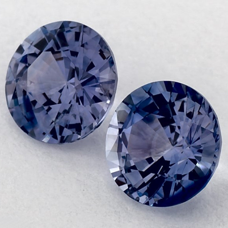 2.01 Total Carat Weight Round Natural Blue Sapphire