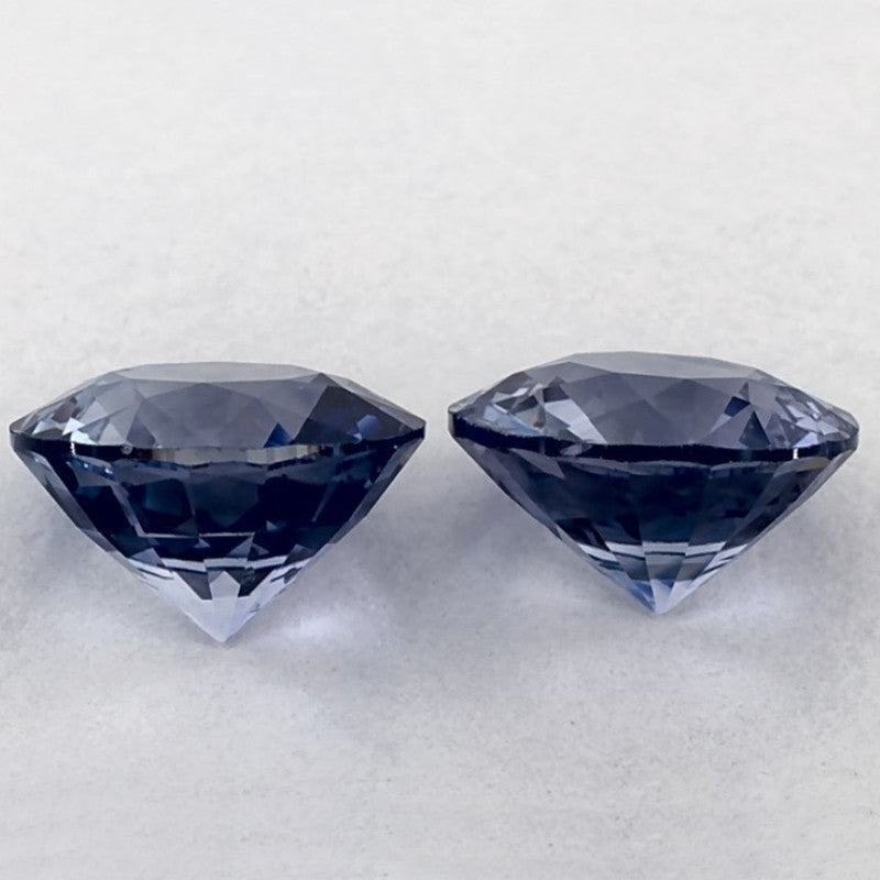 2.01 Total Carat Weight Round Natural Blue Sapphire