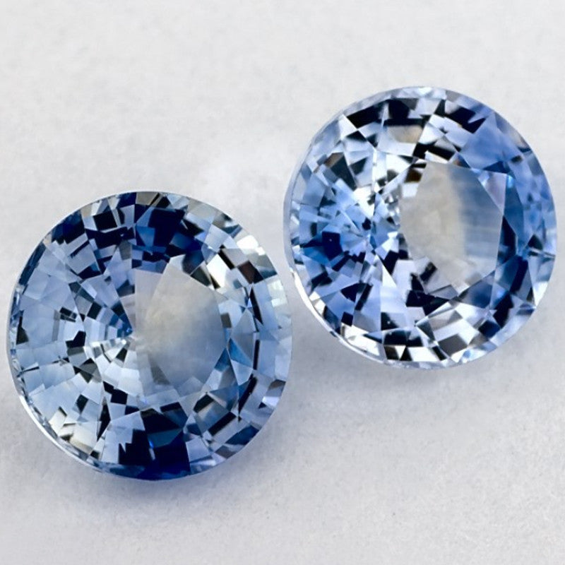 2.05 Carat Round Natural Blue Sapphire