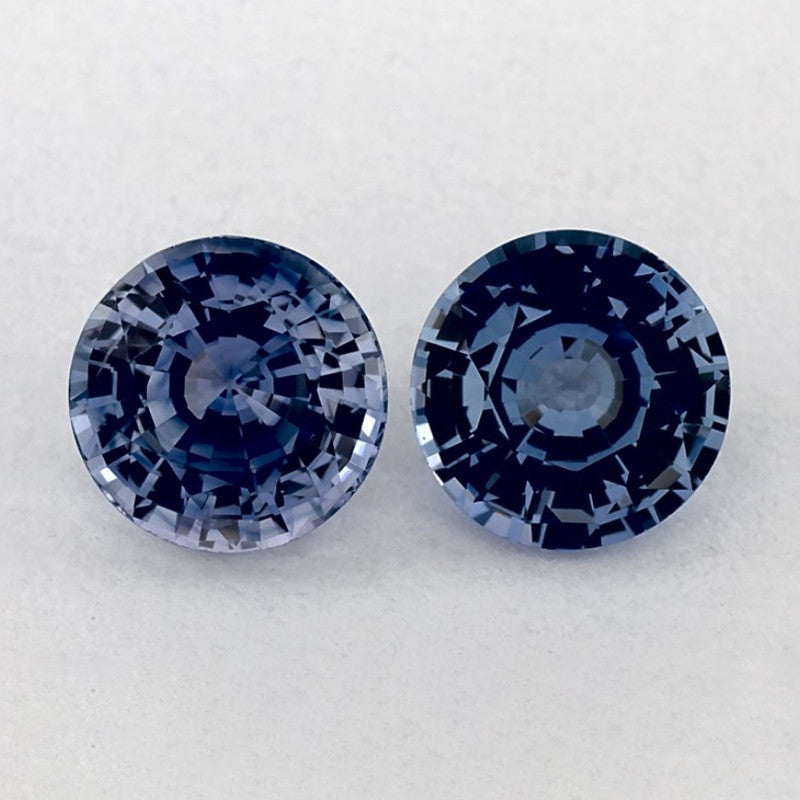 2.17 Total Carat Weight Round Natural Blue Sapphire