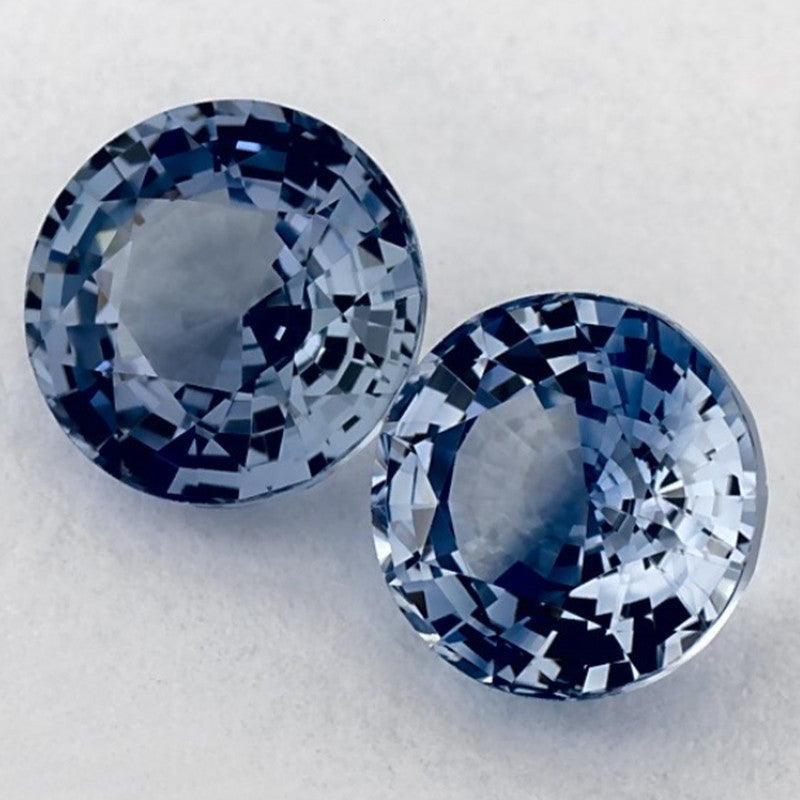 2.19 Total Carat Weight Round Natural Blue Sapphire