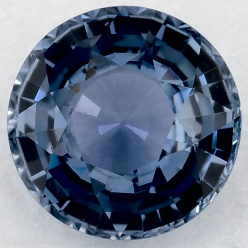 1.08 Carat Round Natural Blue Sapphire