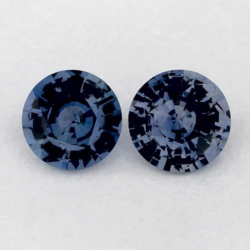 1.75 Total Carat Weight Round Natural Blue Sapphire