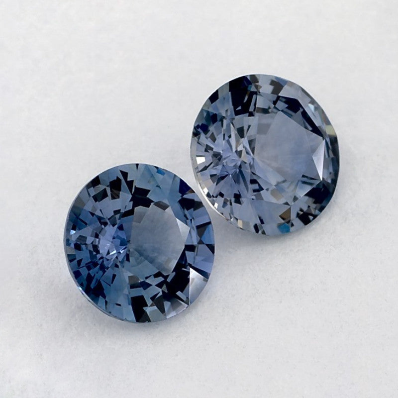 1.75 Total Carat Weight Round Natural Blue Sapphire