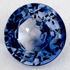 1.27 Carat Round Natural Blue Sapphire