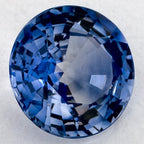 1.27 Carat Round Natural Blue Sapphire