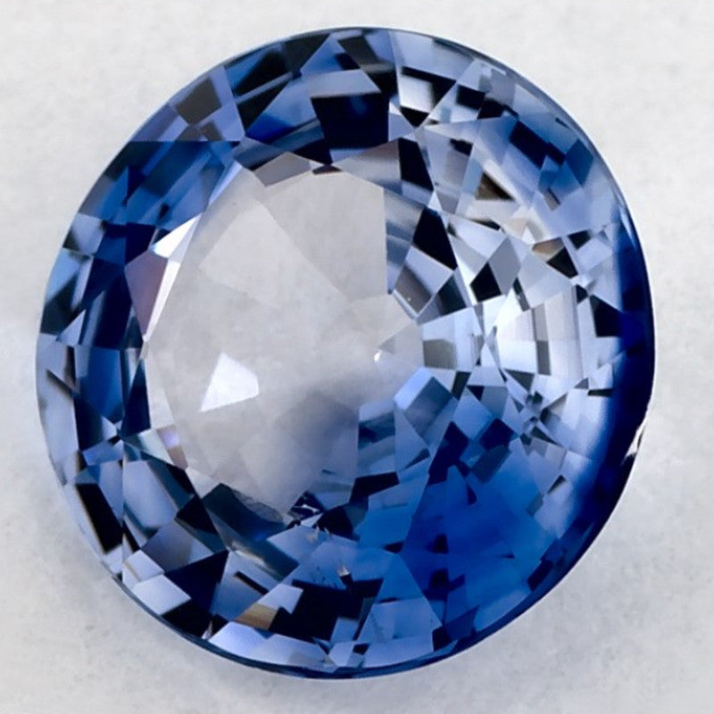 1.27 Carat Round Natural Blue Sapphire