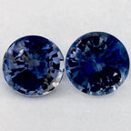 1.75 Carat Round Natural Blue Sapphire
