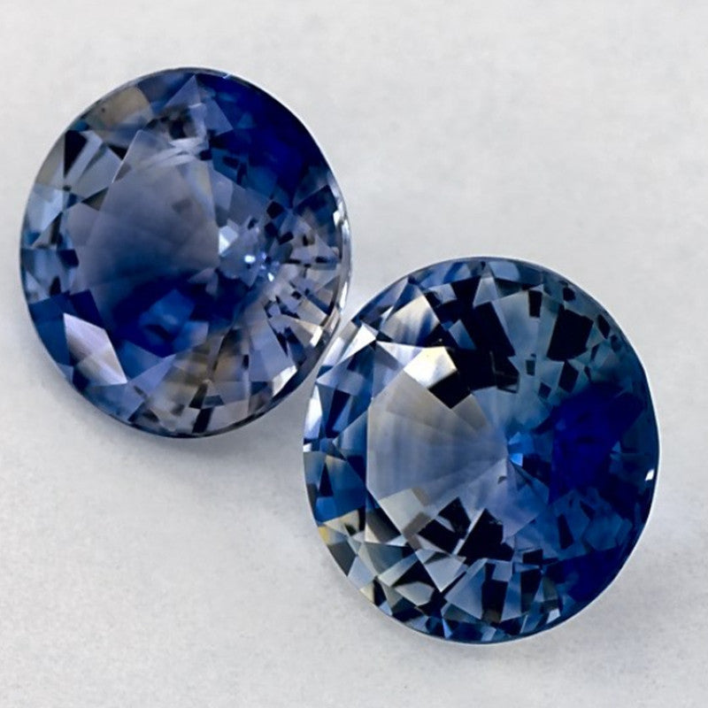 1.75 Carat Round Natural Blue Sapphire