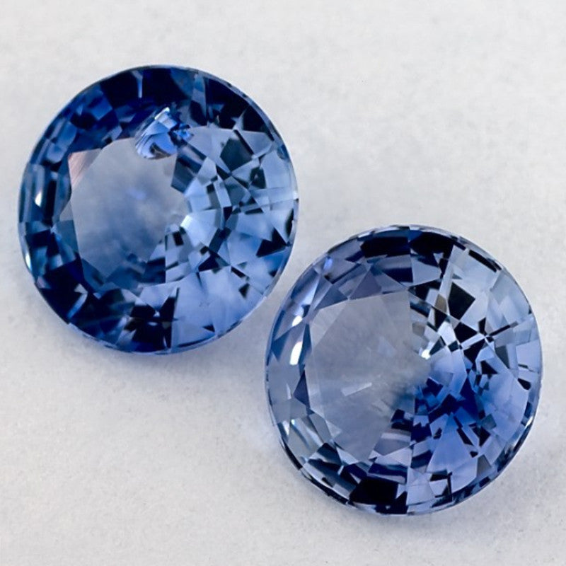 1.88 Carat Round Natural Blue Sapphire