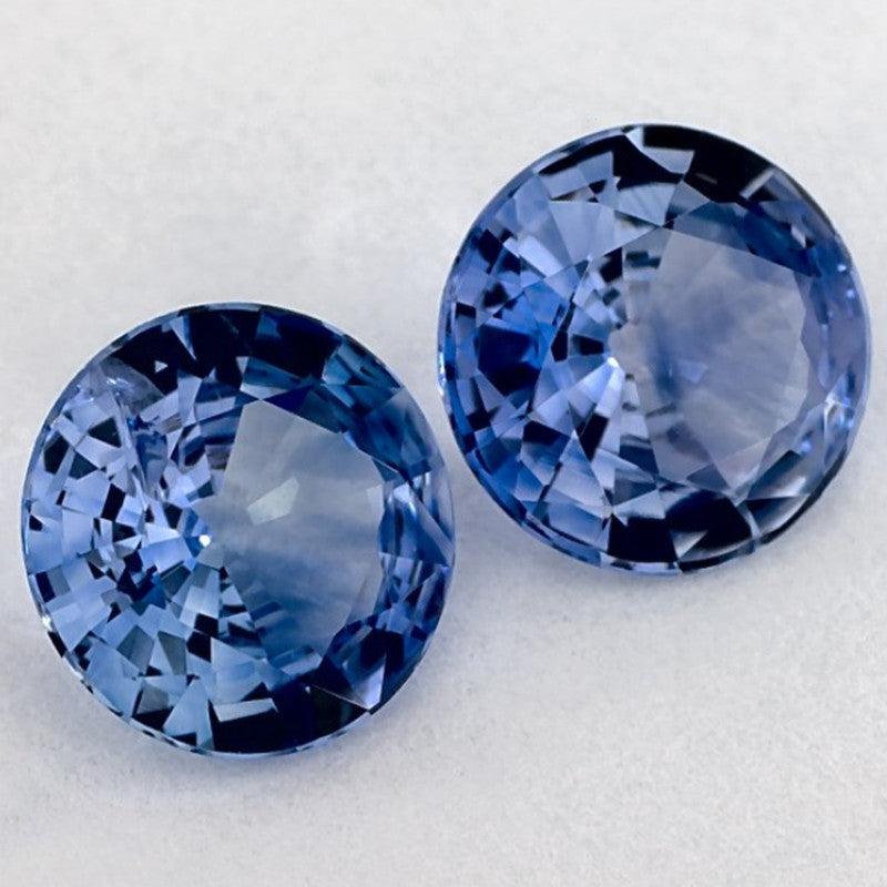 1.88 Carat Round Natural Blue Sapphire