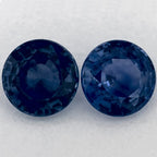 1.91 Carat Round Natural Blue Sapphire