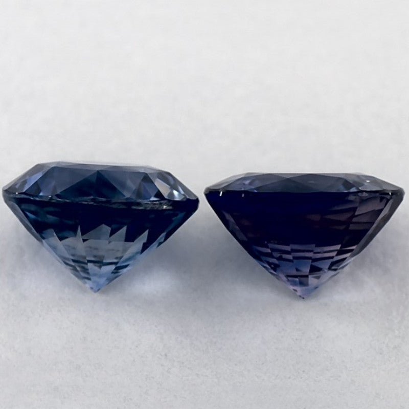 1.97 Carat Round Natural Blue Sapphire