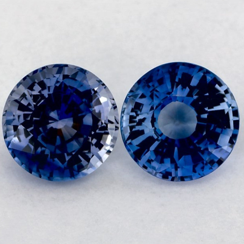 2.24 Carat Round Natural Blue Sapphire