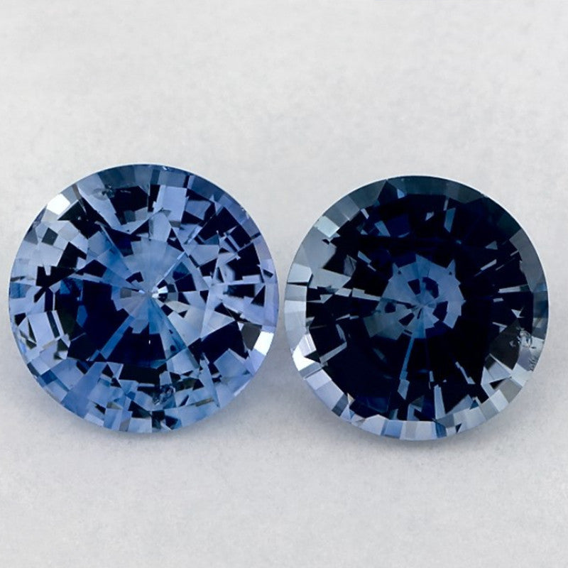 2.89 Carat Round Natural Blue Sapphire
