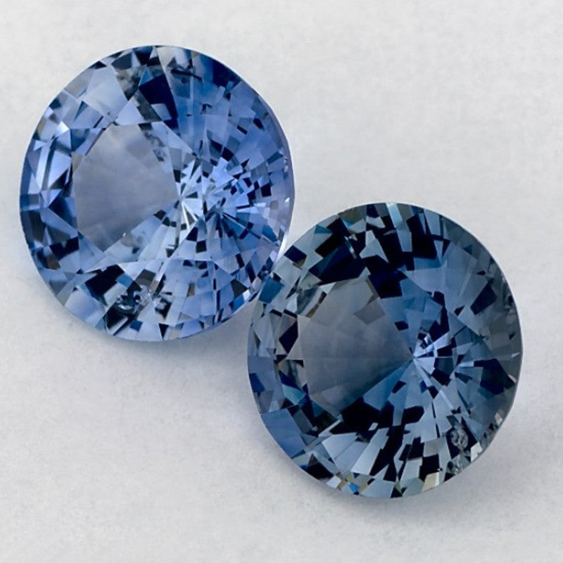 2.89 Carat Round Natural Blue Sapphire