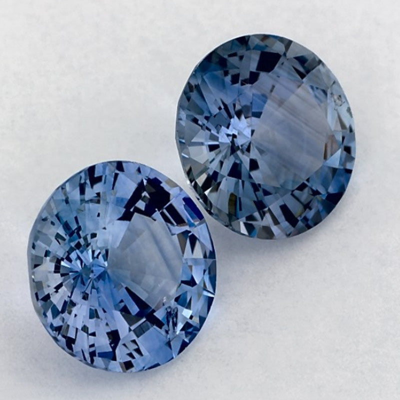 2.89 Carat Round Natural Blue Sapphire