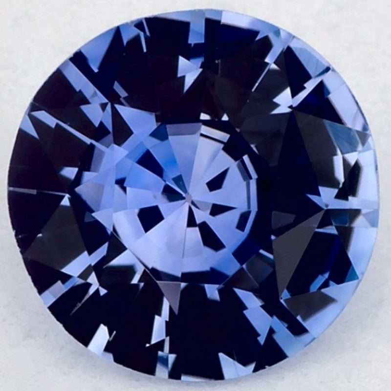 1.30 Carat Round Natural Blue Sapphire