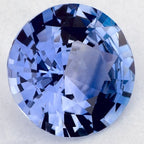 1.30 Carat Round Natural Blue Sapphire
