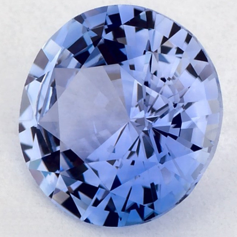 1.30 Carat Round Natural Blue Sapphire