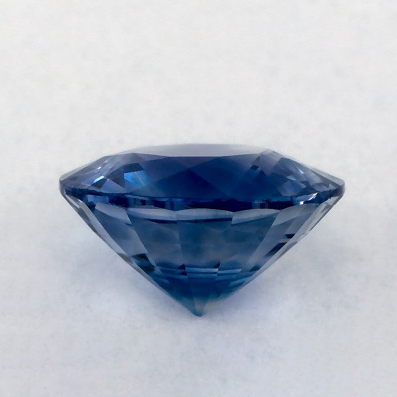 1.08 Carat Round Natural Blue Sapphire