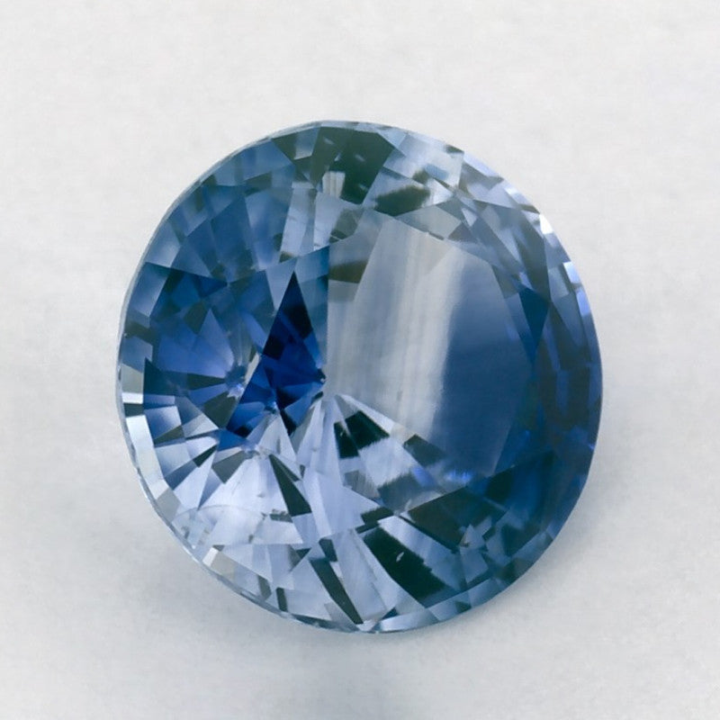 1.42 Carat Round Natural Blue Sapphire