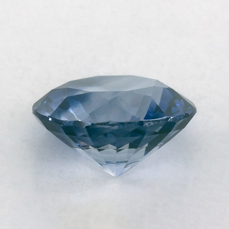1.42 Carat Round Natural Blue Sapphire