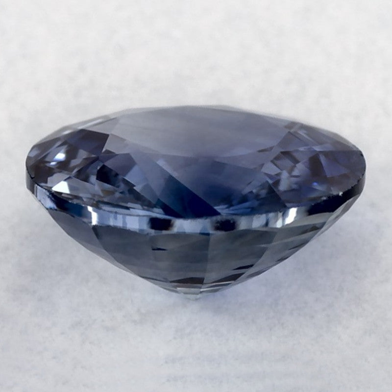 1.44 Carat Round Natural Blue Sapphire
