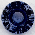 1.36 Carat Round Natural Blue Sapphire