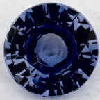1.36 Carat Round Natural Blue Sapphire