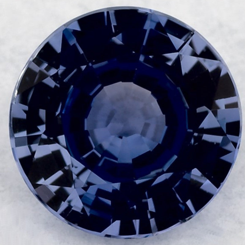 1.36 Carat Round Natural Blue Sapphire