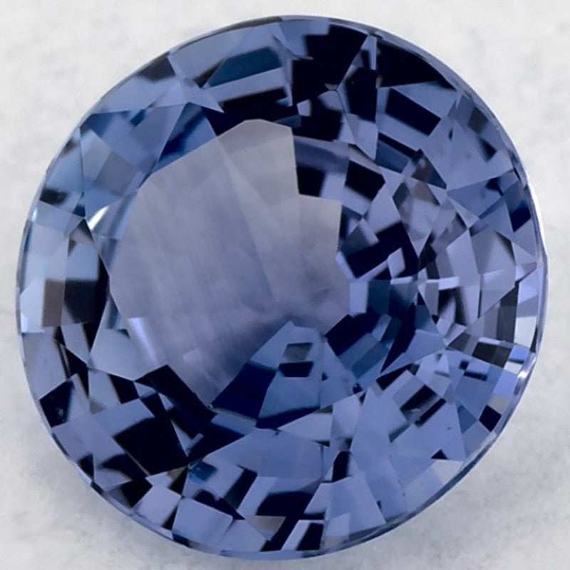 1.36 Carat Round Natural Blue Sapphire