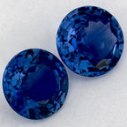 2.82 Carat Round Natural Blue Sapphire