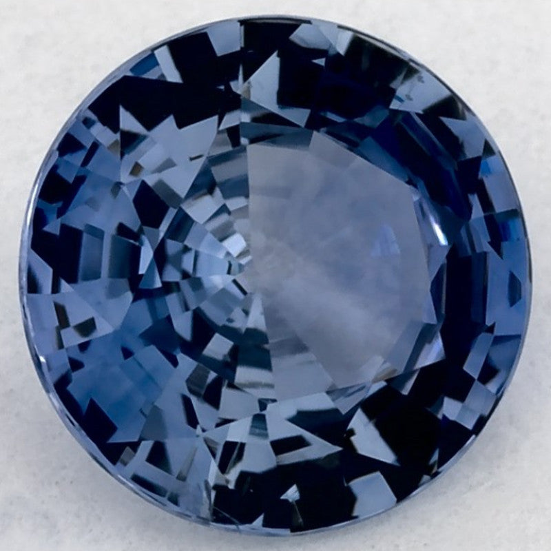 1.26 Carat Round Natural Blue Sapphire